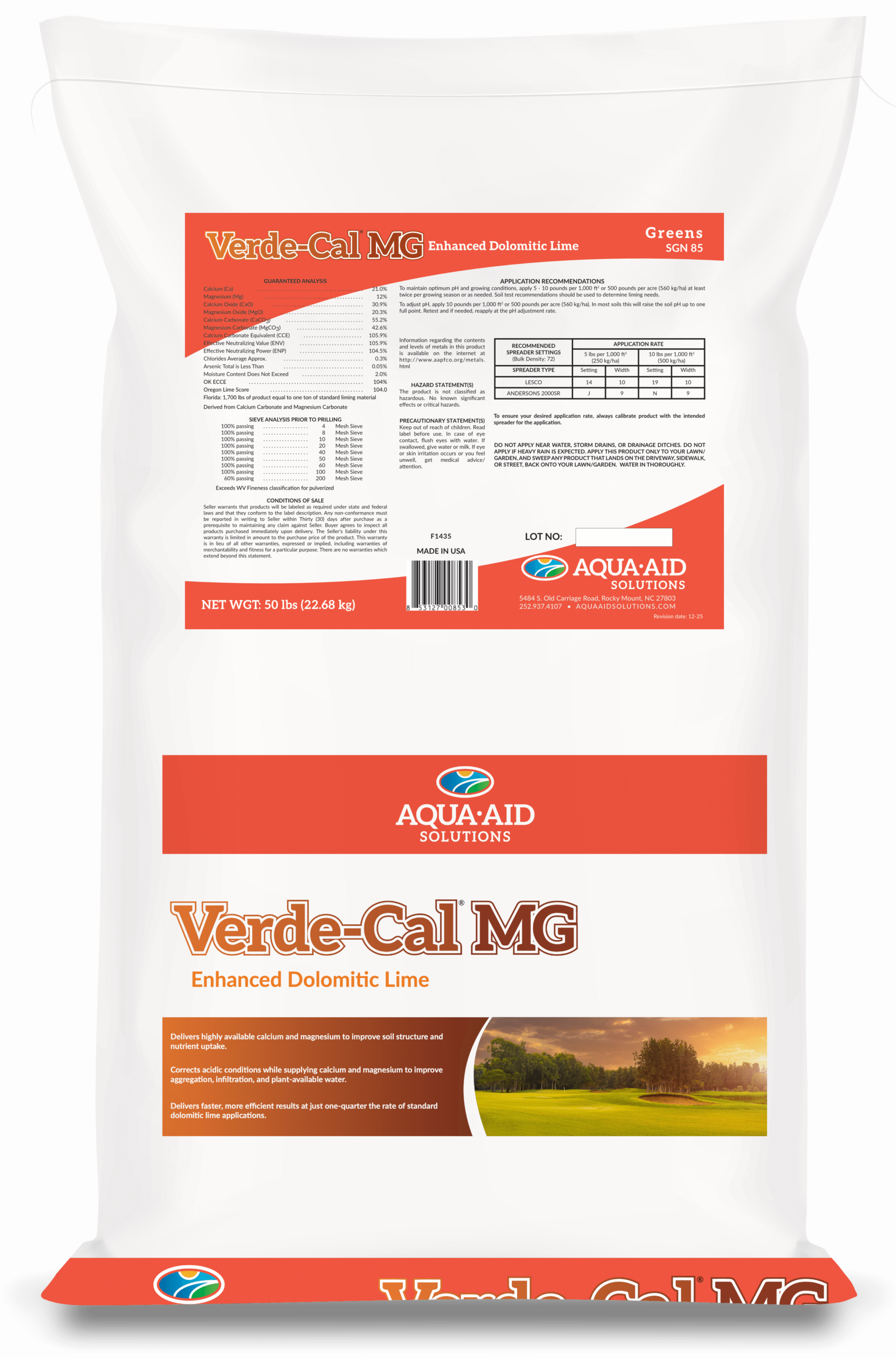 Verde-Cal Mg dolomitic lime soil amendment